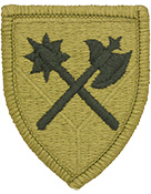 194th Armored Brigade OCP Scorpion Shoulder Patch With Velcro
